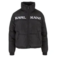 Karl Kani Retro Essential Puffer Jacket in Schwarz, Größe