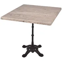Garden Pleasure CIVETTA Bistrotisch hellbraun 80,0 x 80,0 x