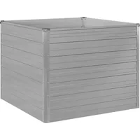 Furnicato Hochbeet 100 x 100 x 77 cm Grau