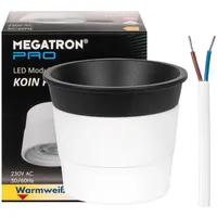 Megatron LED-Modul, KOIN Flex GU10 4.9W Aufsatzring schwarz