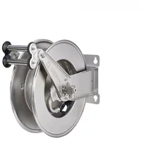 Geka EA15 automatischer Schlauchaufroller 25 m Edelstahl grau