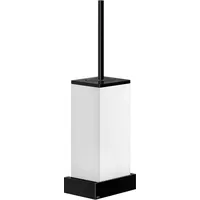 GESSI Rettangolo Accessoires Wand-WC-Bürsterngarnitur, Behälter weiß, 20819706, Farbe: Metall