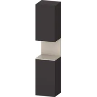 Duravit Qatego Hochschrank Graphit Supermatt mit Nischenbeleuchtung × graphit