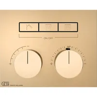 GESSI Hi-Fi Unterputz-Thermostat für 3 Verbraucher - warm bronze