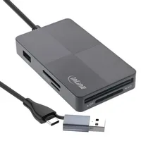 InLine USB 3.2 Multi Cardreader Hub, SD/TF/MS/XD/CF, 3-Port USB-A,