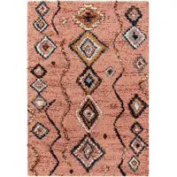 Benuta nest Hochflorteppich, Gobi Rosa, 80x150 cm - Berber-Stil