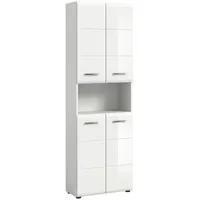 Xonox.home Ice Hochschrank 60 x 185 cm Weiß Hochglanz