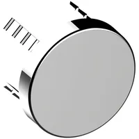 Keuco IXMO rund Ø 90 mm Nickel gebürstet