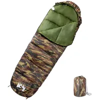 VidaXL Mumienschlafsack für Erwachsene Camping 3 Jahreszeiten