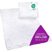 AddLiving Premium Bettenset Mikrofaser, 2-teilig – Steppbettdecke 200x220 cm