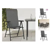 VidaXL Gartenstuhl 58,9 x 91,7 x 27,9 cm grau