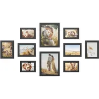 Songmics Bilderrahmen schwarz 20x25 cm / 13x18 cm /
