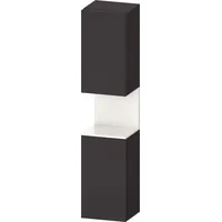 Duravit Qatego Hochschrank Graphit Supermatt mit Nischenbeleuchtung × graphit