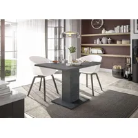 Freiraum Säulen-Esstisch >Tap< (ausziehbar bis 160cm) in graphit -