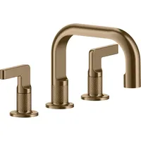 GESSI Inciso 3-Loch-Waschtischarmatur Warm Bronze gebürstet
