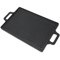 Tepro Grillplatte 46,0 x 30,0 cm emailliert schwarz