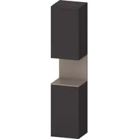 Duravit Qatego Hochschrank Graphit Supermatt mit Nischenbeleuchtung × graphit