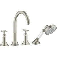Hansgrohe Axor Montreux 4-Loch Fliesenrandarmatur - Edelstahl