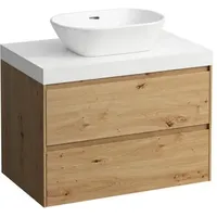 Laufen Lani Waschtischplatte mit Unterschrank, 785mm, mit Ausschnitt mittig