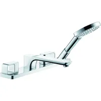Hansgrohe AXOR Urquiola 4-Loch Wannenrandarmatur, brushed nickel