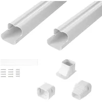 Vevor Mini-Split-Line-Set-Abdeckung 76,2 mm B 2270 mm L, dekorative