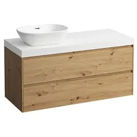 Laufen Lani Waschtischplatte mit Unterschrank, 1185mm, mit Ausschnitt links