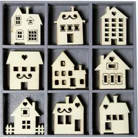 KnorrPrandell Holzornamentbox Häuser Scrapbooking