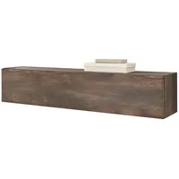 Furn.design Hängeschrank Eiche, Grau, Nachbildung,Eiche, 152x30x30 cm, Wohnzimmer, Wohnwände,