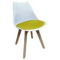 Hti-Living Esszimmerstuhl Samt Atlanta Weiß/Gelb