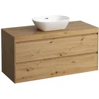 Laufen Lani Waschtischplatte mit Unterschrank, 1185mm, mit Ausschnitt mittig