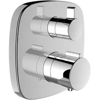 Laufen Twintherm 2-Griff-Wannenthermostat, mit Sicherungseinrichtung, - chrom