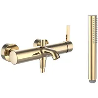 Laufen Kartell Einhebel-Wannenmischer, Aufputz, - Gold