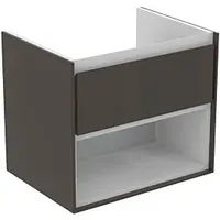 Ideal Standard Connect Air Waschtischunterschrank E0826VY, braun matt/weiss matt,