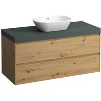 Laufen Lani Waschtischplatte mit Unterschrank, 1185mm, mit Ausschnitt mittig
