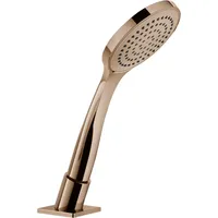 GESSI Rilievo, Brauseschlauchdurchführung mit herausziehbarer Antikalk-Handbrause und Metall-Brauseschlauch ohne