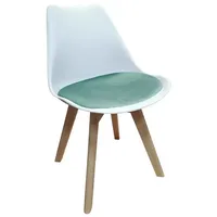 Hti-Living Esszimmerstuhl Samt Atlanta Weiß/Türkis