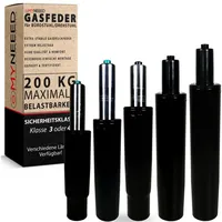 Myneeed Bürostuhl - Gasfeder Belastbar bis 200 kg -