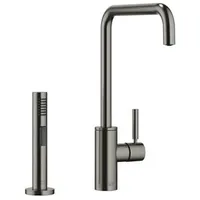 Dornbracht META Square Einhebelmischer, Ausladung - brushed Dark Platinum