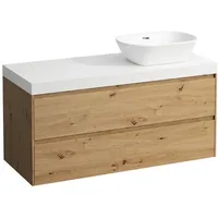 Laufen Lani Waschtischplatte mit Unterschrank, 1185mm, mit Ausschnitt rechts