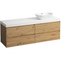 Laufen Lani Waschtischplatte mit Unterschrank, 1570mm, mit Ausschnitt rechts