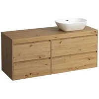 Laufen Lani Waschtischplatte mit Unterschrank, 1370mm, mit Ausschnitt rechts