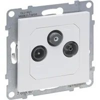 Legrand Seano TV-R-SAT mit Abdeckung Ultraweiß