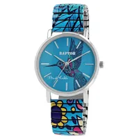 Raptor Damenarmbanduhr Frida Kahlo Edition mit Zugband (Petrol)