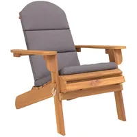 VidaXL Adirondack-Gartenstuhl mit Kissen Massivholz Akazie