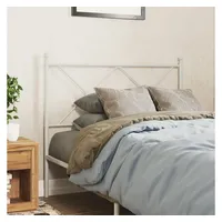 VidaXL Kopfteil Metall Weiß 100 cm