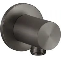 GESSI Dusche316 Wandanschlussbogen - Metall schwarz gebürstet