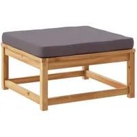 VidaXL Gartenhocker mit Kissen Massivholz Akazie
