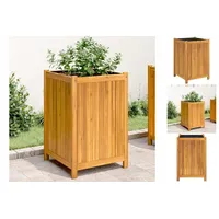VidaXL Pflanzkübel mit Einlage 50x50x75 cm Massivholz Akazie