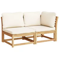 VidaXL 2-tlg. Garten-Lounge-Set mit Kissen Massivholz Akazie