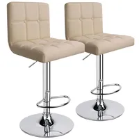 Leader Accessories Barhocker (2er-Set) Barstuhl mit Lehne stylischer Tresenhocker